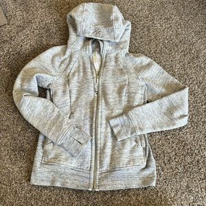 Gray lululemon scuba full zip up hoodie